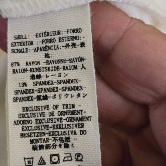 Free People NWT Rock With It Embroidered Knit Blouse Ivory Puff Sleeve Size S - Picture 11 of 11